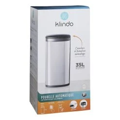 Klindo SENSOR - Poubelle Acier - 35L - EK9267M-35L -Pegane Shop 3614612013159 2