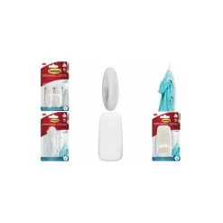 Iron Commander 3M Command Crochet Pour Salle De Bain Design, Blanc ()