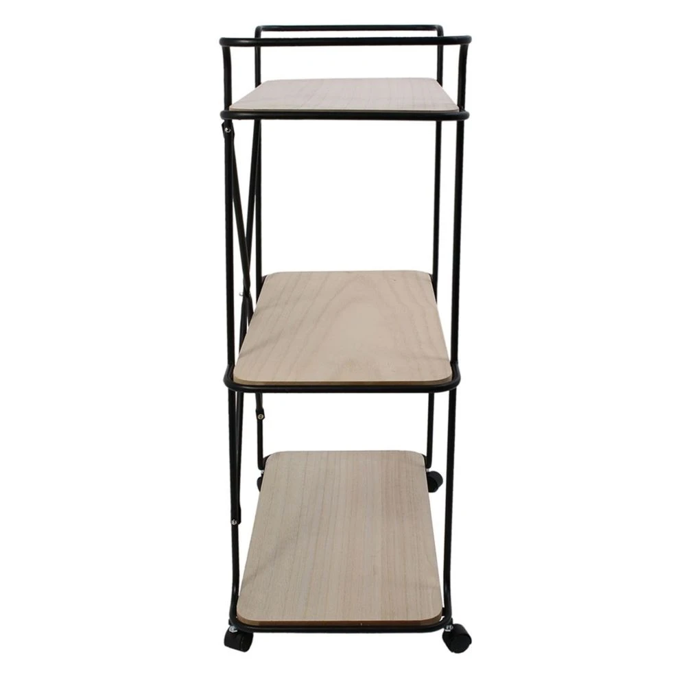 The Home Deco Factory Desserte De Cuisine Industrielle Oscar - L. 60 X H. 83 Cm - Noir 3 The Home Deco Factory Desserte De Cuisine Industrielle Oscar - L. 60 X H. 83 Cm - Noir - Image 3