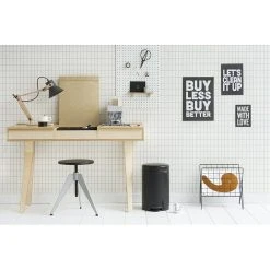 Poubelle Newicon 12 L Noir Mat, Brabantia -Pegane Shop 81rgsj07e8l sl1500 min