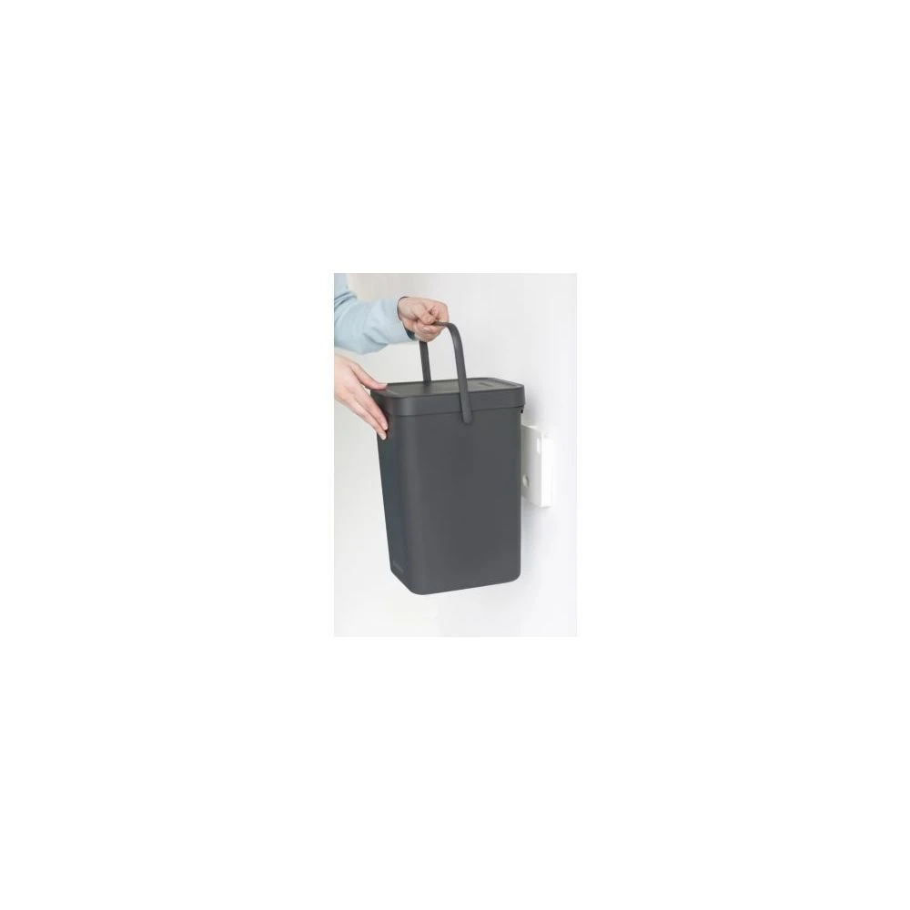 Poubelle Manuelle BRABANTIA Waste Bin Sort & Go 12L Grey 3 Poubelle Manuelle BRABANTIA Waste Bin Sort & Go 12L Grey - Image 3