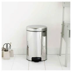 Brabantia NEWICON - Poubelle à Pédale - 12L - Brilliant Steel - 113581 -Pegane Shop 8710755113581 4