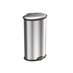 Poubelle Ellipse Step Bin 30L Inox Mat, EKO