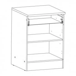 Mezieres BALI CAISSON BAS 1 PORTE 1 TIROIR CHÊNE -Pegane Shop bali caisson bas 1 porte 1 tiroir chne 13777096 38067492 1140x1140