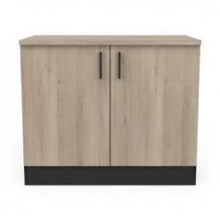 Mezieres BALI CAISSON BAS 2 PORTES 100CM CHENE 4 Mezieres BALI CAISSON BAS 2 PORTES 100CM CHENE -Pegane Shop bali caisson bas 2 portes 100cm chene 13777088 38067454 1140x1140