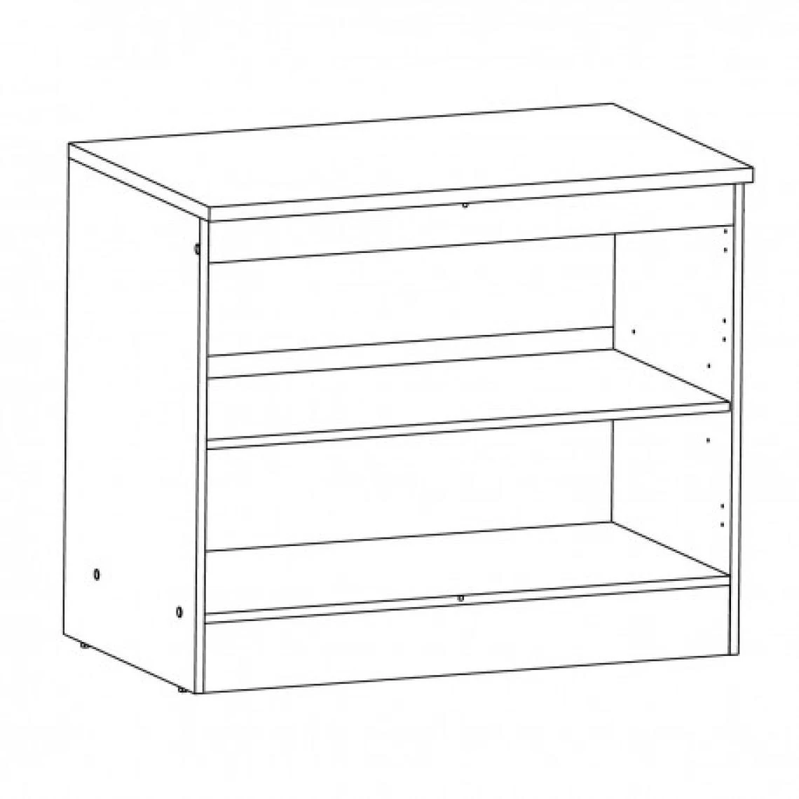 Mezieres BALI CAISSON BAS 2 PORTES 100CM CHENE 3 Mezieres BALI CAISSON BAS 2 PORTES 100CM CHENE - Image 3