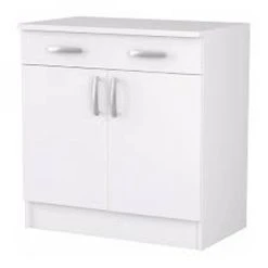 Pegane Bas De Cuisine Coloris Blanc - Dim : 80,1 X 85 X 60 Cm