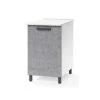 Webmarketpoint Bloc Cuisine Gris Béton 1 Porte Cm 60x50xH 85