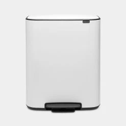 Poubelle à Pédale 2x30l Blanc - 211447 - BRABANTIA
