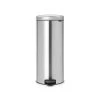 Brabantia Poubelle à Pédale NewIcon, 30L - Matt Steel