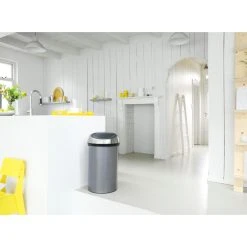 Brabantia Touch Bin, 60L - Platinum -Pegane Shop brabantia poubelle de cuisine 60l platinium 402463 2