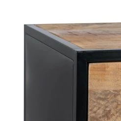 Altobuy BRATO - Meuble De Rangement Manguier Et Métal Noir -Pegane Shop brato meuble de rangement manguier et metal noir 14085956 39139082 1140x1140