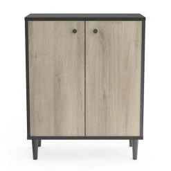 SANS MARQUE Buffet 2 Portes Industriel Arty - Noir -Pegane Shop buffet 2 portes industriel arty noir 11671206 30729588 1140x1140