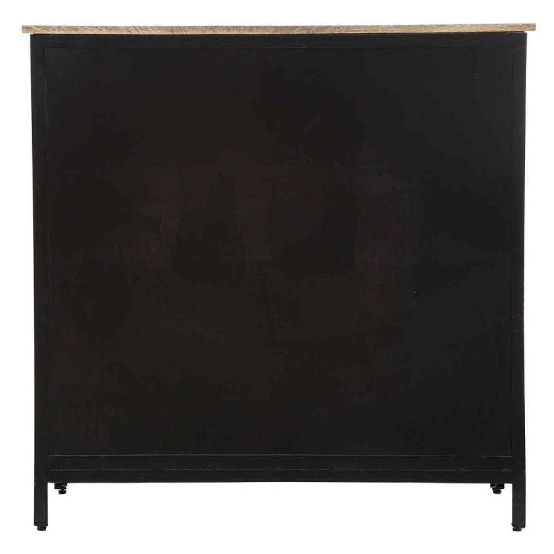 SANS MARQUE Buffet 2 Portes Métal Et Verre Tibo Atmosphera - Noir 4 SANS MARQUE Buffet 2 Portes Métal Et Verre Tibo Atmosphera - Noir - Image 4