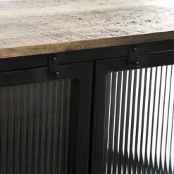 SANS MARQUE Buffet 2 Portes Métal Et Verre Tibo Atmosphera - Noir 9 SANS MARQUE Buffet 2 Portes Métal Et Verre Tibo Atmosphera - Noir -Pegane Shop buffet 2 portes metal et verre tibo atmosphera noir 11157474 29192946 1140x1140