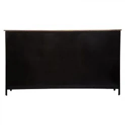 SANS MARQUE Buffet 3 Portes Métal Et Verre Tibo Atmosphera - Noir -Pegane Shop buffet 3 portes metal et verre tibo atmosphera noir 11157502 29193028 1140x1140