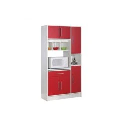 TEMAHOME Buffet De Cuisine LOUISE - Blanc Et Rouge - SYMBIOSIS -Pegane Shop buffet de cuisine 246587