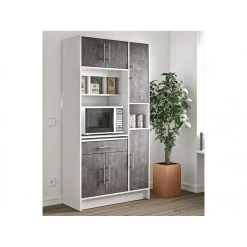 TEMAHOME Buffet De Cuisine LOUISE - Blanc Et Béton - SYMBIOSIS -Pegane Shop buffet de cuisine louise 11348922 29649864 1140x1140