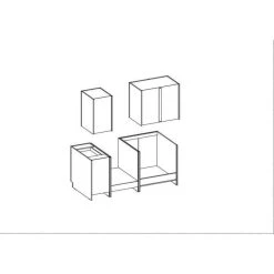 Tbs CHAMONIX Cuisine Complète - Meuble Four - Mélamine - Décor Chêne -... -Pegane Shop chamonix cuisine complete meuble four melamine decor chene l 180 x p 60 x h 82 cm plan de travail non inclus 14069716 39072300 1140x1140