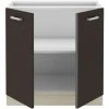 Tbs CHAMONIX Meuble Bas 80 Cm - 2 Portes Battantes - Mélaminé - Décor C...