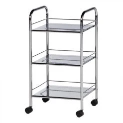 BUT Chariot 3 Tablettes NEO Chromé -Pegane Shop chariot 3 tablettes neo chrome 9157509 23902567 1140x1140