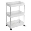 HELLOSHOP26 Chariot De Rangement Sur Roulettes étagère Mobile 3 Niveaux Gain De ...