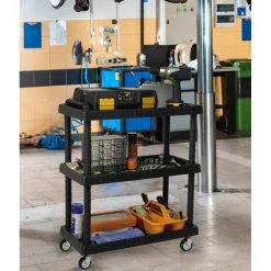 ALTER Chariot En Polypropylène à 3 Niveaux Multi-usages Avec Roues, étag?...