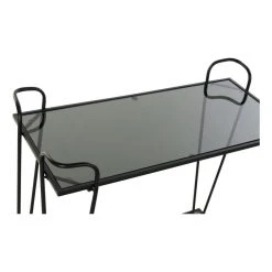 Chariot Multi-usages DKD Home Decor Noir Métal Verre (70 X 34 X 87 Cm... 7 Chariot Multi-usages DKD Home Decor Noir Métal Verre (70 X 34 X 87 Cm... -Pegane Shop chariot multi usages dkd home decor noir metal verre 70 x 34 x 87 cm 14108364 39303506 1140x1140