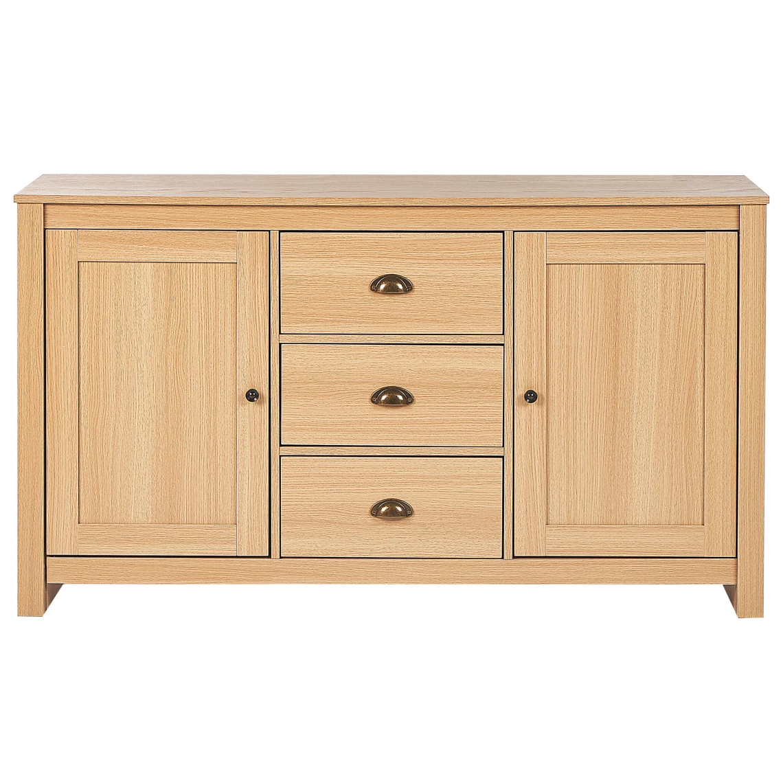 Beliani Commode à 2 Portes Bois Clair LANSIN 4 Beliani Commode à 2 Portes Bois Clair LANSIN - Image 4