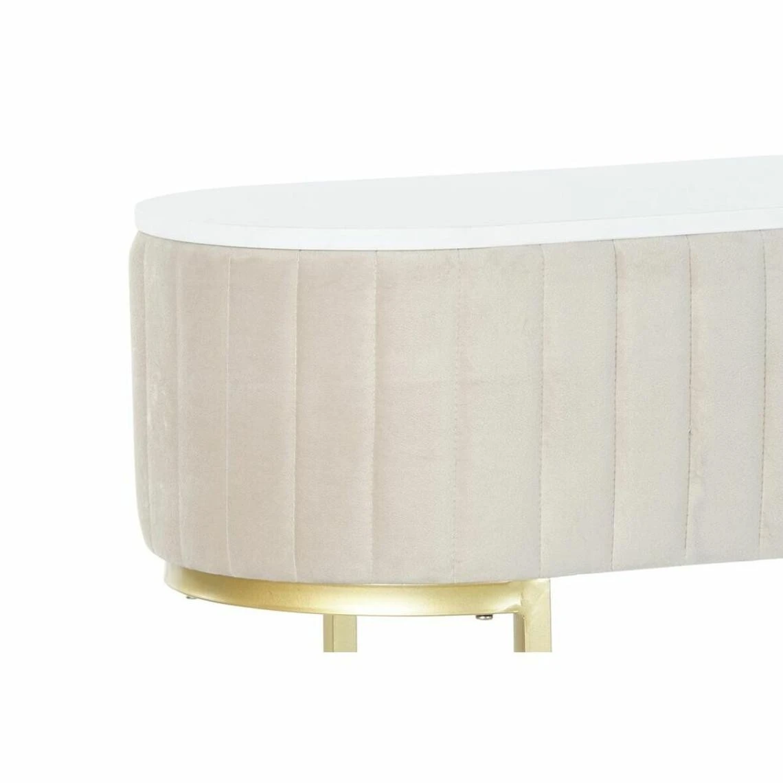 Console DKD Home Decor Beige Doré Marbre (120 X 35 X 80 Cm) 2 Console DKD Home Decor Beige Doré Marbre (120 X 35 X 80 Cm) - Image 2