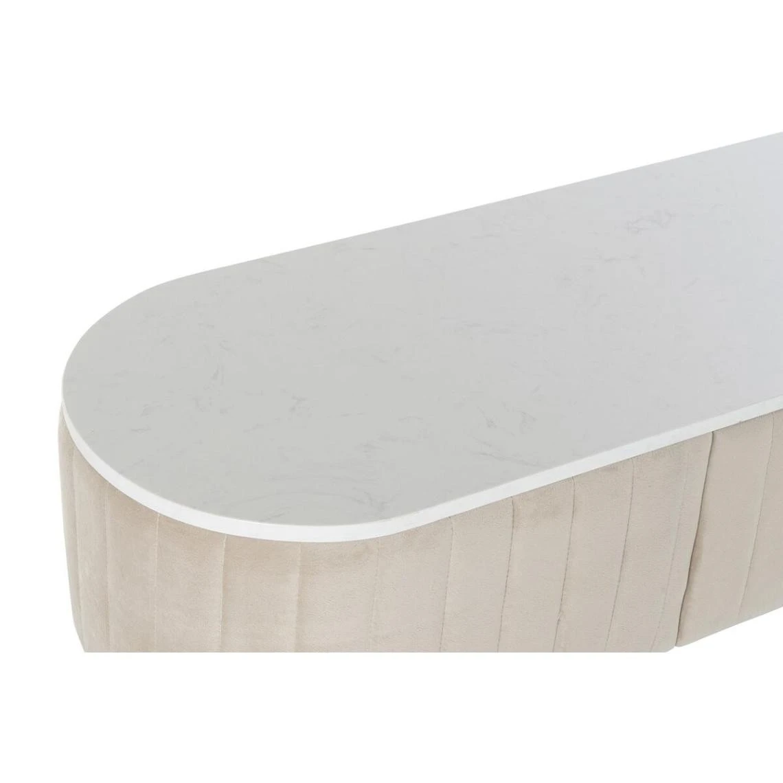 Console DKD Home Decor Beige Doré Marbre (120 X 35 X 80 Cm) 3 Console DKD Home Decor Beige Doré Marbre (120 X 35 X 80 Cm) - Image 3