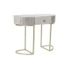 Console DKD Home Decor Beige Doré Marbre PU (100 X 40 X 76 Cm)