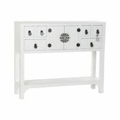 Console DKD Home Decor Blanc Argent Sapin Bois MDF (95 X 24 X 79 Cm)