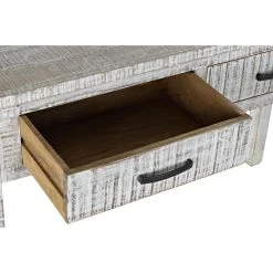 Console DKD Home Decor Blanc Bois De Manguier (120 X 40 X 75 Cm) -Pegane Shop console dkd home decor blanc bois de manguier 120 x 40 x 75 cm 14108626 39304352 1140x1140