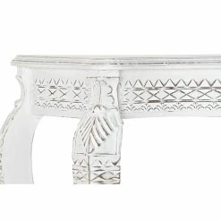 Console DKD Home Decor Bois Blanc Bois De Manguier (106 X 39 X 77 Cm) -Pegane Shop console dkd home decor bois blanc bois de manguier 106 x 39 x 77 cm 14108330 39303412 1140x1140