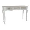 Console DKD Home Decor Bois MDF Blanc Arabe (120 X 40 X 78 Cm)