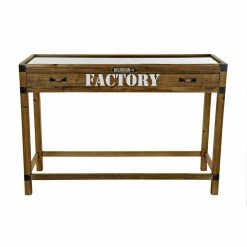 Console DKD Home Decor Factory Métal Bois De Paulownia (120 X 47 X 82...