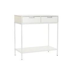 Console DKD Home Decor Métal MDF Blanc (80 X 35 X 81 Cm)