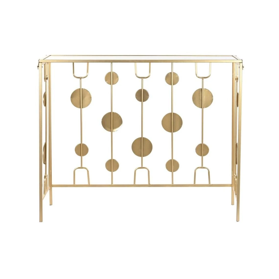 Console DKD Home Decor Miroir Doré Métal (92 X 32 X 78 Cm) 4 Console DKD Home Decor Miroir Doré Métal (92 X 32 X 78 Cm) - Image 4