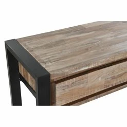 Console DKD Home Decor Naturel Noir Métal Acacia (110 X 35 X 80 Cm) -Pegane Shop console dkd home decor naturel noir metal acacia 110 x 35 x 80 cm 14106360 39295962 1140x1140