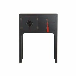 Console DKD Home Decor Noir Rouge Sapin Bois MDF (63 X 26 X 83 Cm)