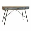Console DKD Home Decor Sapin Gris Métal (120 X 48.5 X 78 Cm)