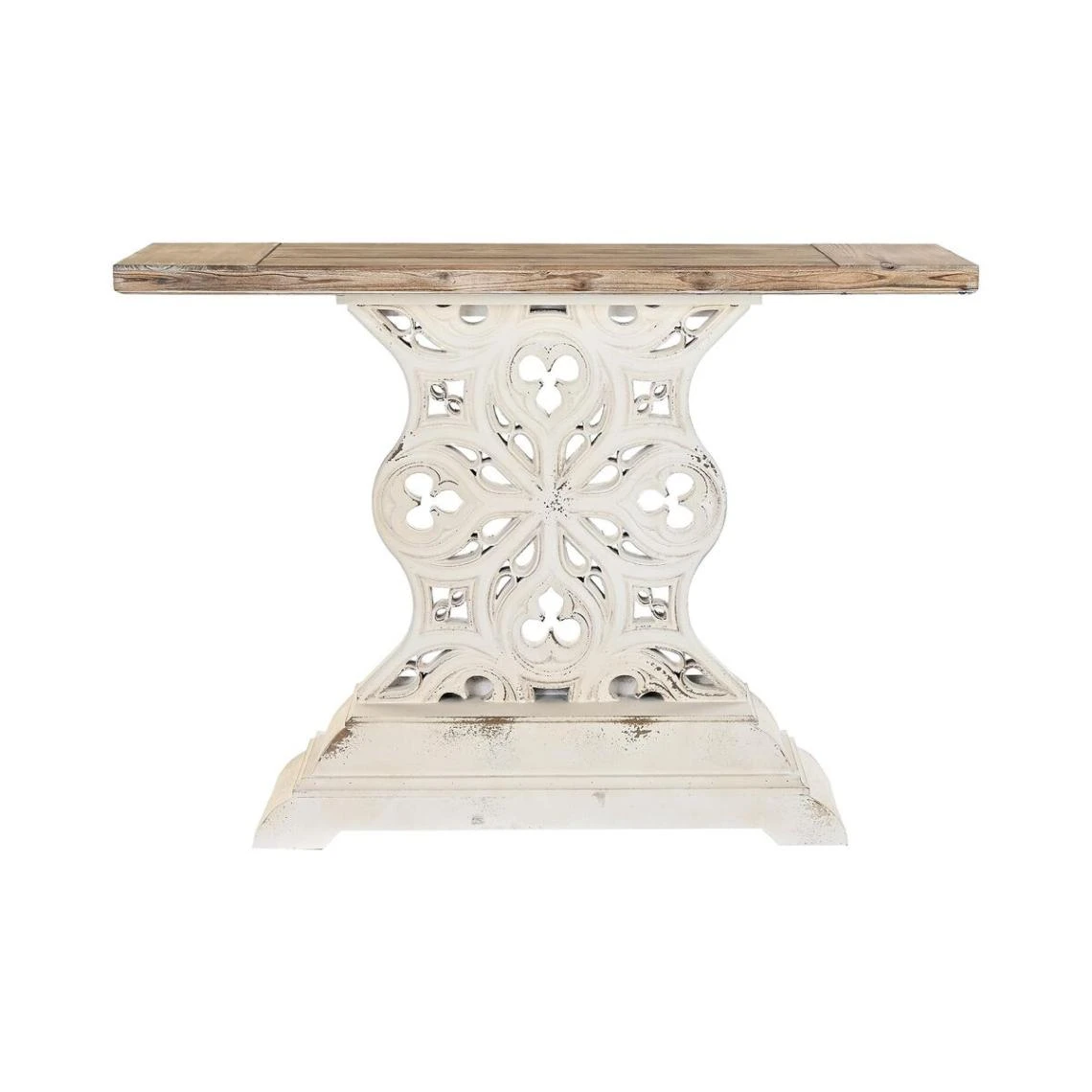 Console DKD Home Decor Sapin Marron MDF Blanc (122 X 40 X 88 Cm) 5 Console DKD Home Decor Sapin Marron MDF Blanc (122 X 40 X 88 Cm) – Image 5