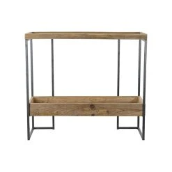 Console DKD Home Decor Sapin Noir Métal Marron Clair (90 X 35 X 80 Cm... -Pegane Shop console dkd home decor sapin noir metal marron clair 90 x 35 x 80 cm 14106534 39296568 1140x1140