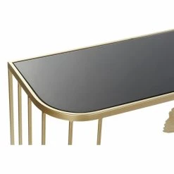 Console DKD Home Decor Verre Doré Métal Tropical Feuille D'une Plant... -Pegane Shop console dkd home decor verre dore metal tropical feuille dune plante 80 x 327 x 796 cm 2 unites 14108576 39304188 1140x1140