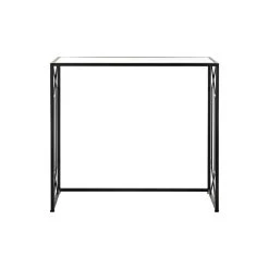 Console DKD Home Decor Verre Noir Métal (82 X 32 X 76 Cm) (2 Unités) -Pegane Shop console dkd home decor verre noir metal 82 x 32 x 76 cm 2 unites 14106542 39296594 1140x1140