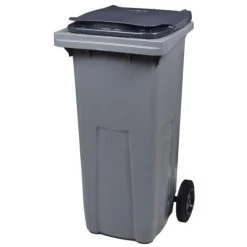 Rossignol Conteneur 2 Roues Gris/gris 240 Litres Vidage Par Prise Frontale