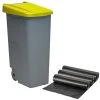 Wellhome Conteneur De Recyclage 110 Litres Fermés + Sacs à Ordures 3x Unités...