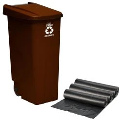 Conteneur Wellhome Recycler 110 Litres, Fermé Avec Couvercle, Idéal ...