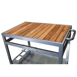 Cook In Garden COOK'IN GARDEN Desserte De Jardin Media Pour Plancha - Métal Et Bois ... -Pegane Shop cookin garden desserte de jardin media pour plancha metal et bois 80 x 55 cm gris 13842844 38382810 1140x1140